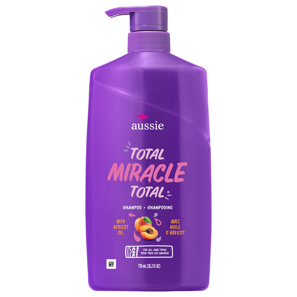 Aussie Total Miracle 7-in-1 Shampoo w/Apricot & Macadamia Oil Paraben Free
