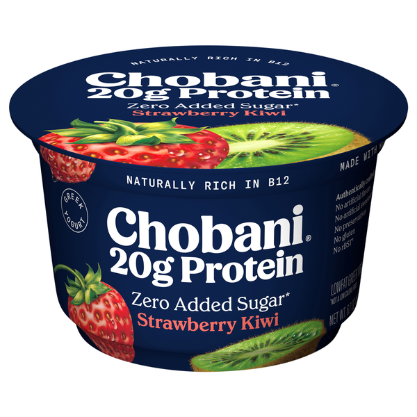 Chobani 20g Protein Lowfat Strawberry Kiwi Greek Yogurt