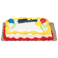 Food Lion Bakery Traditional Yellow Cake with Vanilla Frosting 1/4 Sheet