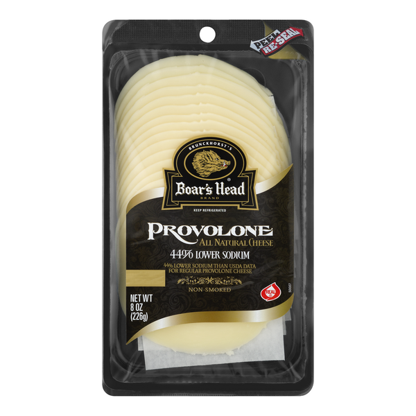 Save on Boar's Head Provolone Cheese 44 Lower Sodium (PreSliced) Order Online Delivery Stop