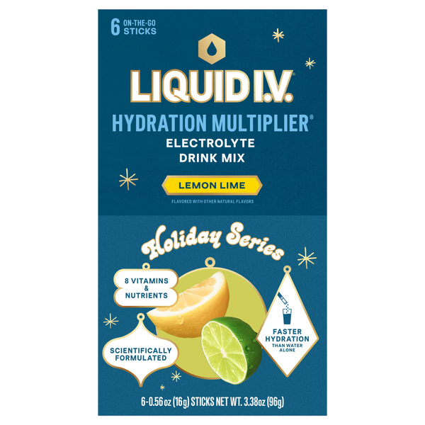 Liquid I.V. Lemon Lime Electrolyte Drink Mix Sticks - 6 ct