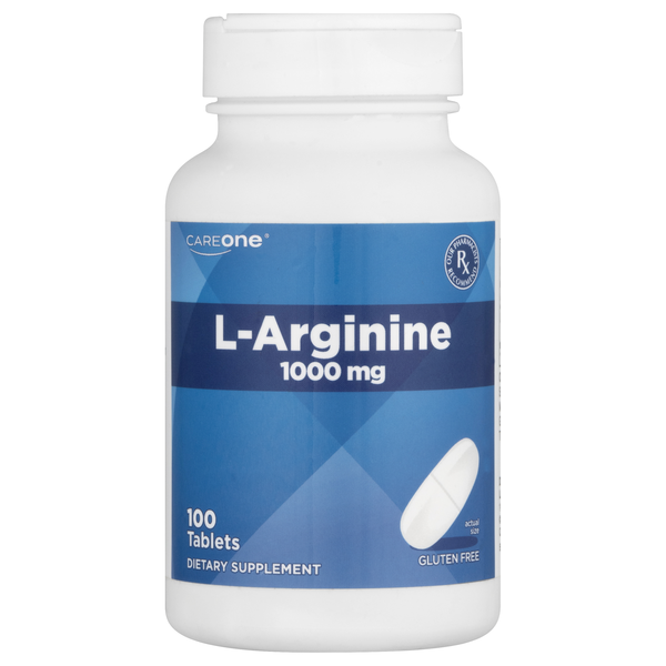 CareOne Gluten Free 1000mg L-Arginine Tablets