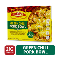Old El Paso Green Chili & Spanish Rice Pork Bowl Frozen Meal