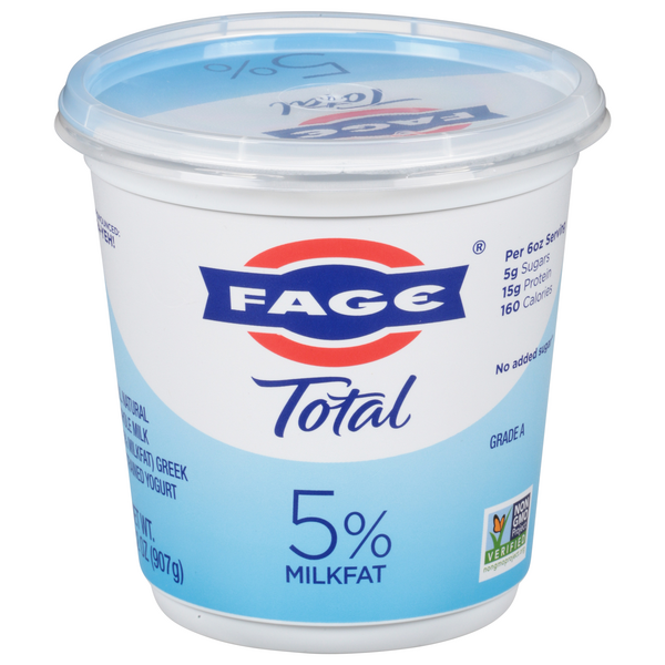 Save on Fage Total Whole Milk Strained Greek Yogurt Plain Order Online