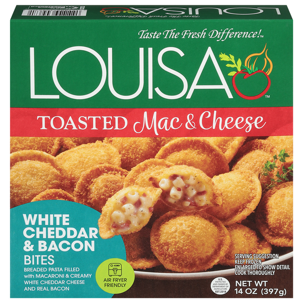 Louisa Toasted Mac & Cheese White Cheddar & Bacon Frozen Meal