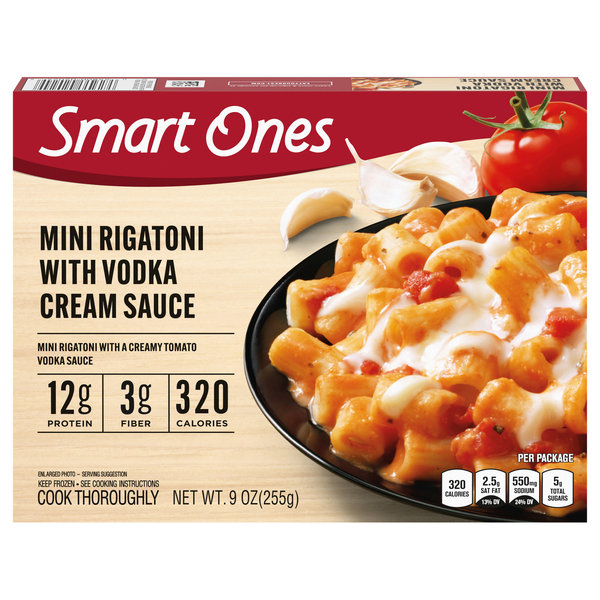Smart Ones Mini Rigatoni with Vodka Cream Sauce 12g Protein Frozen Meal