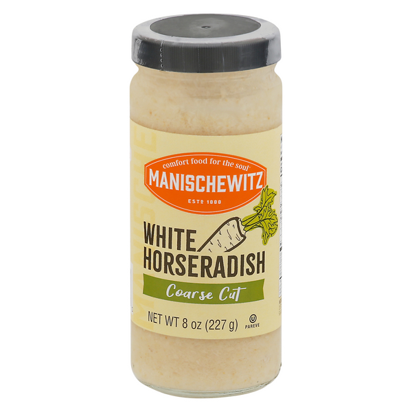 Manischewitz Coarse Cut White Horseradish Sauce Refrigerated