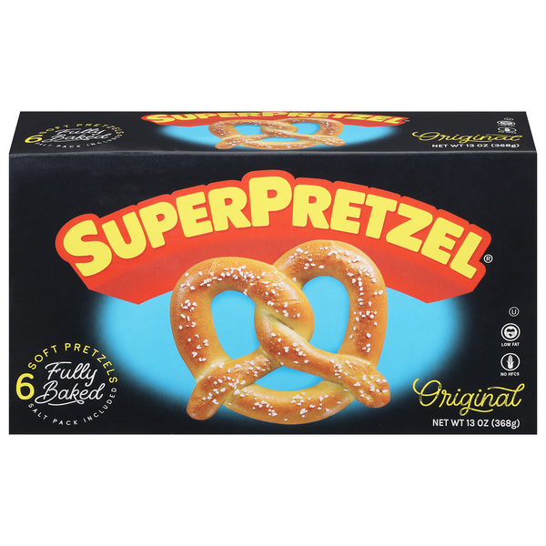 Save on SuperPretzel Soft Pretzels with Salt Packs Included 6 ct