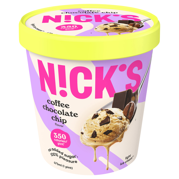 N!ck's No Added Sugar Light Coffee Chocolate Chip Ice Cream