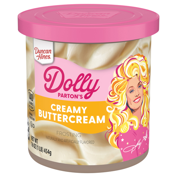 Duncan Hines Dolly Parton's Creamy Buttercream Flavored Frosting