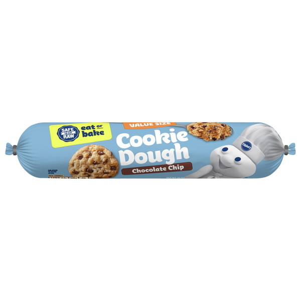 Pillsbury Chocolate Chip Cookie Dough Value Size