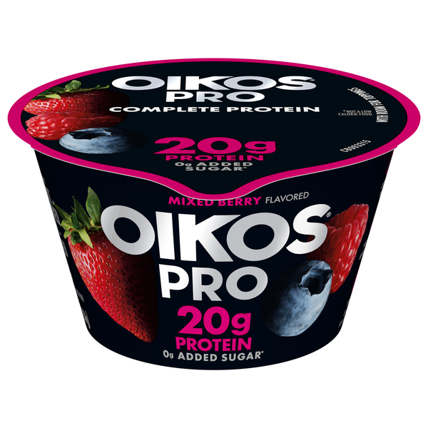 Oikos PRO 20g Protein Mixed Berry Cultured Ultra-Filtered Milk Yogurt Cup