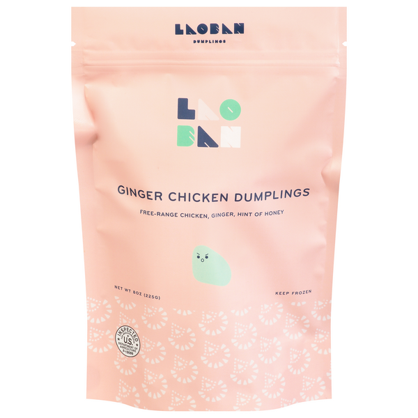 Laoban Ginger Chicken Dumplings Frozen