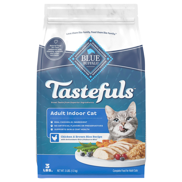 Blue Buffalo Tastefuls Natural Chicken & Brown Rice Adult Dry Cat Food