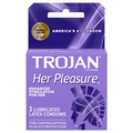 Trojan Her Pleasure Lubricated Latex Condoms