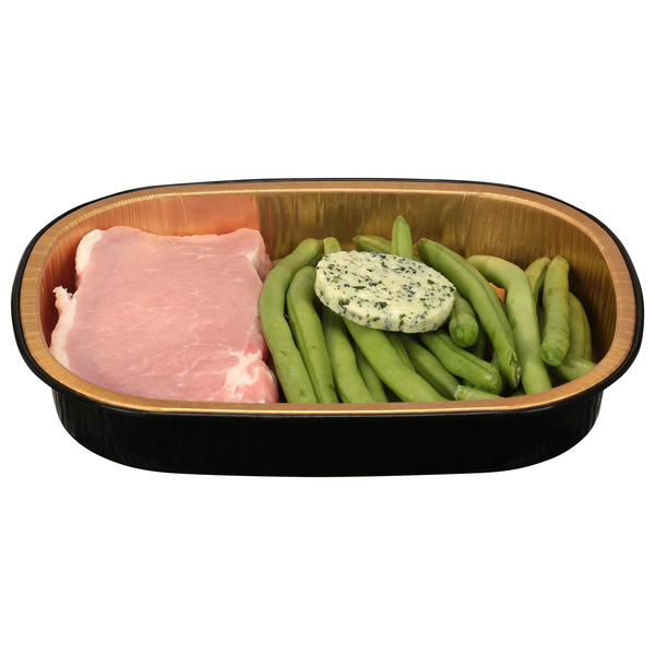 Food Lion Oven Ready Pork Chop with Green Beans