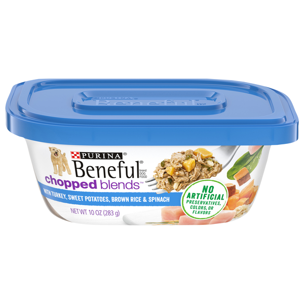 Purina Beneful Chopped Blends Turkey Sweet Potato Rice Adult Wet Dog Food