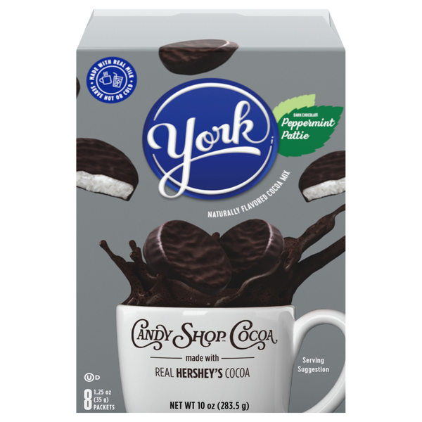 Candy Shop Cocoa York Peppermint Pattie Cocoa Mix - 8 ct