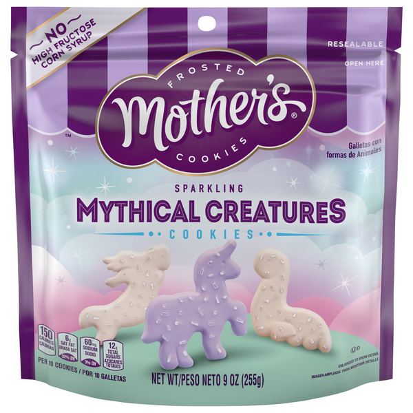 Mother's Original Frosted Sparkling Mythical Creatures Animal Cookies