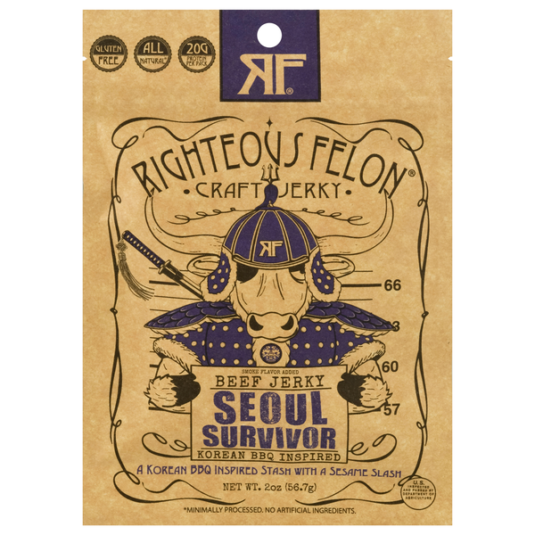 Righteous Felon Seoul Survivor Beef Jerky