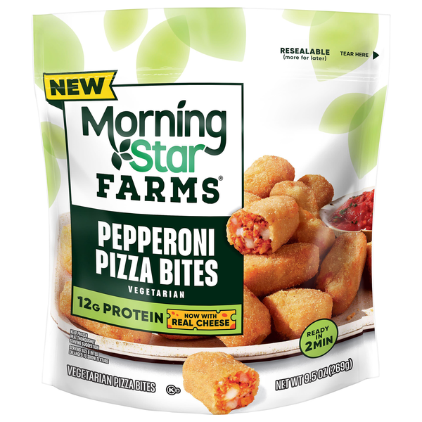 MorningStar Farms Vegetarian Pepperoni Pizza Bites Frozen