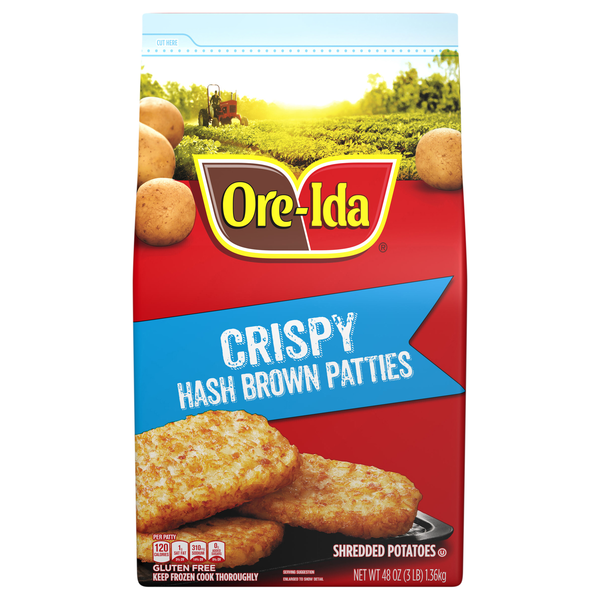 Ore-Ida Gluten Free Crispy Hash Brown Patties Frozen