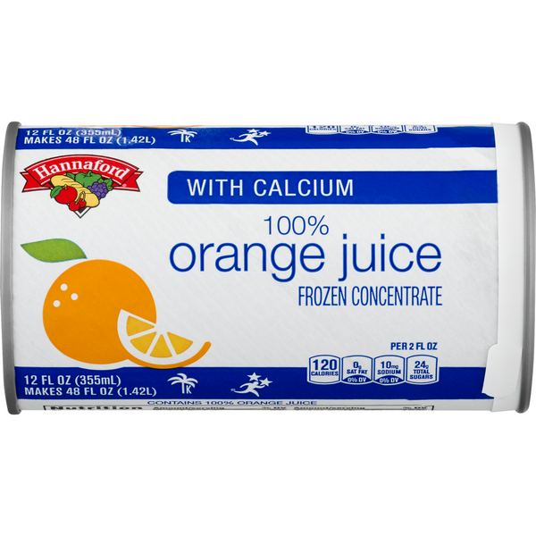 Hannaford 100% Orange Juice with Calcium Frozen Concentrate