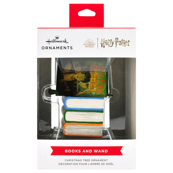 Hallmark Harry Potter Books & Wand Christmas Ornament
