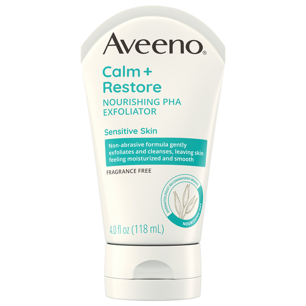 Aveeno Calm + Restore Nourishing PHA Exfoliator Fragrance Free