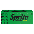 Sprite Mini Zero Sugar Lemon Lime Soda - 10 pk
