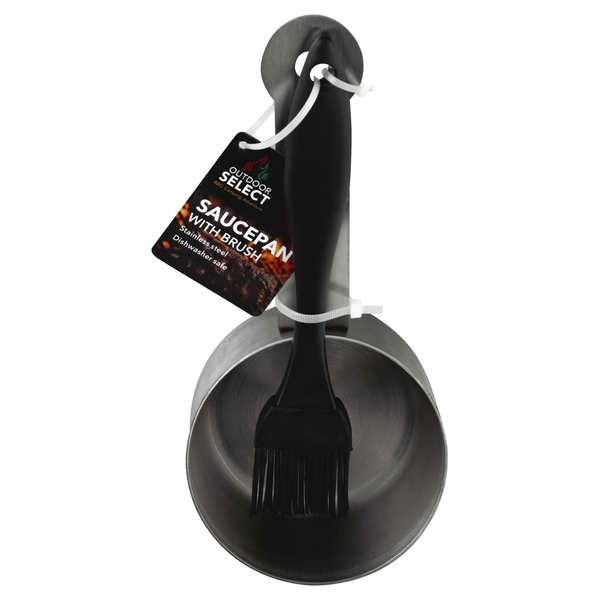 Outdoor Select Stainless Steel Saucepan with Brush