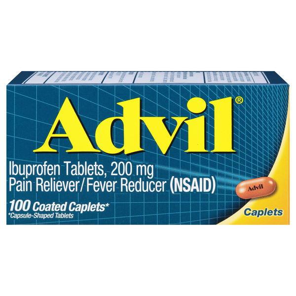 Advil Ibuprofen Pain Relief 200 mg Coated Caplets