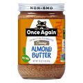 Once Again Salt Free Unsweetened & Roasted Creamy Almond Butter