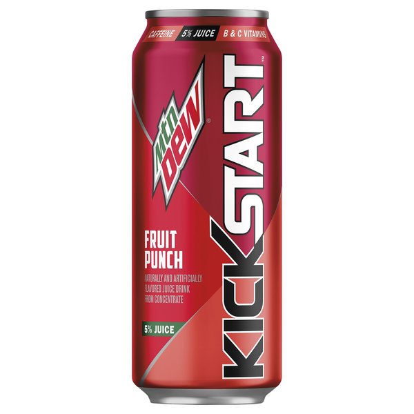 Mtn Dew Kickstart Energizing Fruit Punch Energy Drink