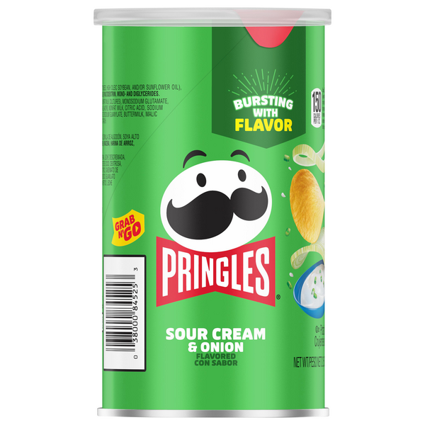Pringles Grab N' Go Sour Cream & Onion Potato Crisps Chips