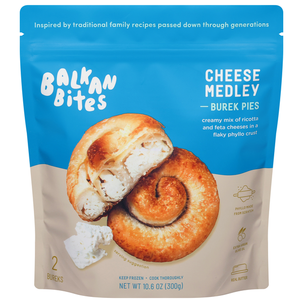 Balkan Bites Cheese Medley Burek Pies - 2 ct Frozen