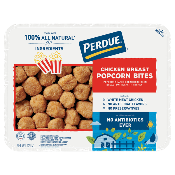 Perdue Natural Breaded Chicken Breast Popcorn Bites Fresh