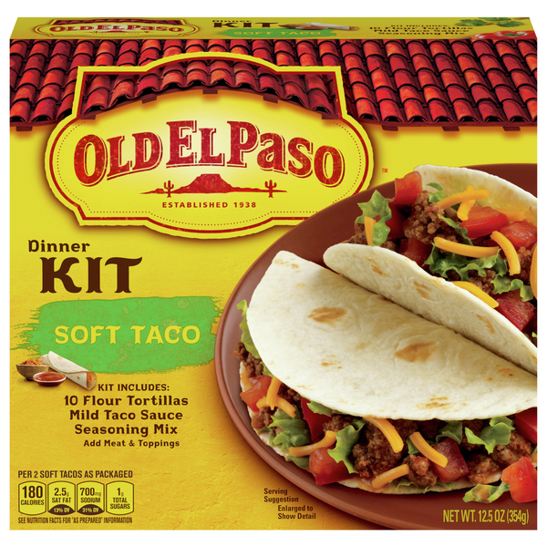 Old El Paso Soft Taco Dinner Kit - 10 ct