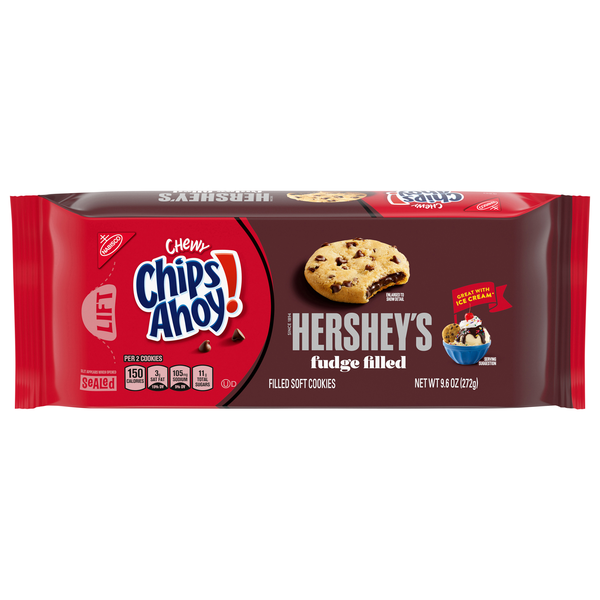 Nabisco Chips Ahoy! Chewy Hershey's Fudge Filled Cookies