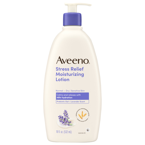Aveeno Stress Relief Moisturizing Lotion Lavender Pump