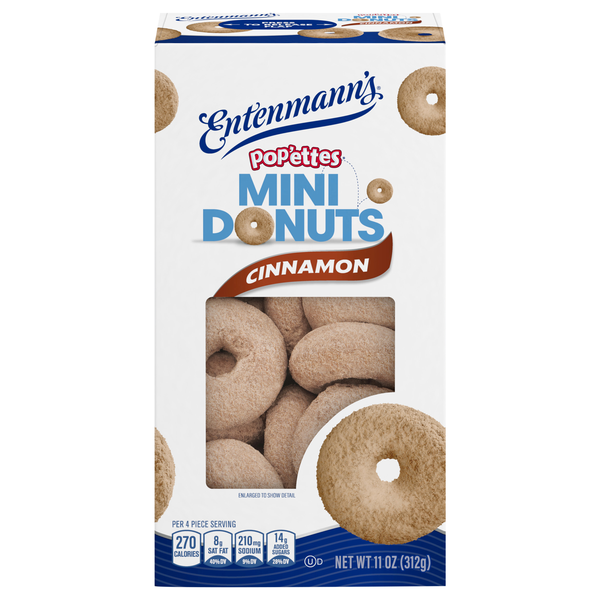 Entenmann's Pop'ettes Mini Cinnamon Donuts