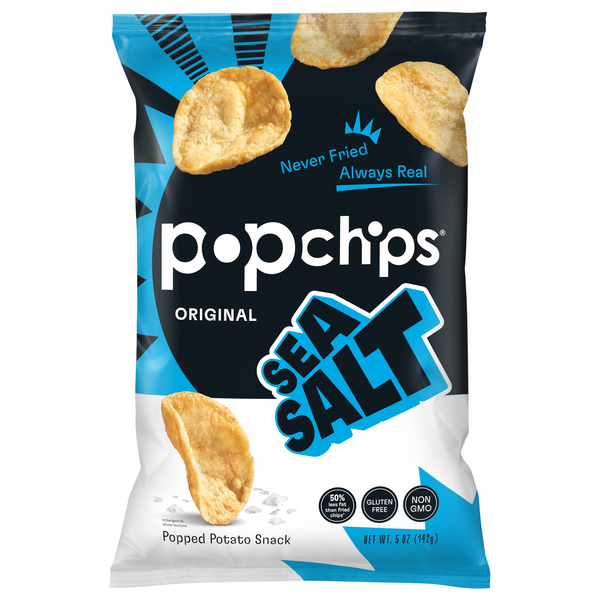 popchips Gluten Free Original Sea Salt Popped Potato Snack