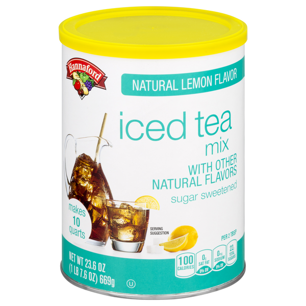 Hannaford Sugar Sweetened Lemon Flavor Iced Tea Mix