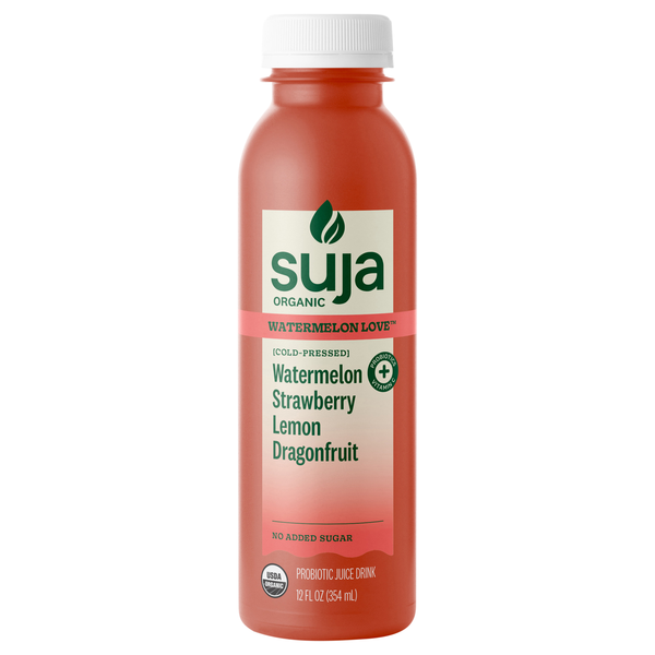Suja Organic Watermelon Love Cold Pressed Probiotic Juice Drink