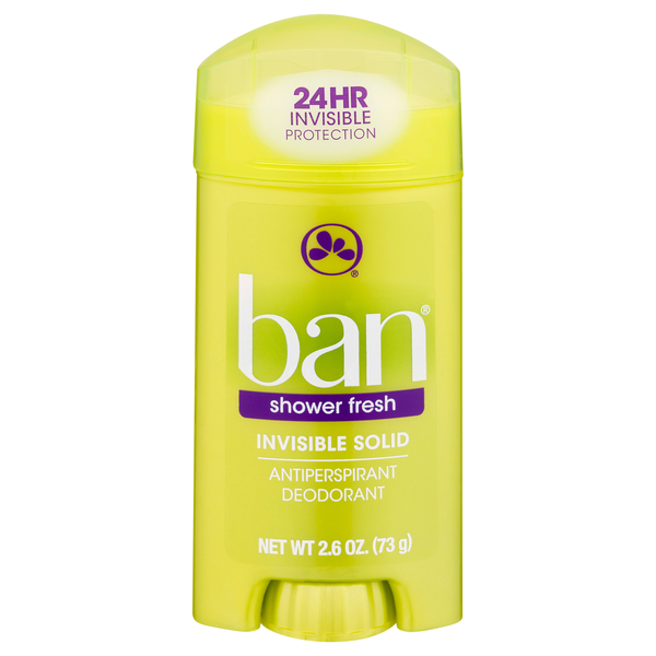 Ban Shower Fresh Antiperspirant Deodorant Invisible Solid