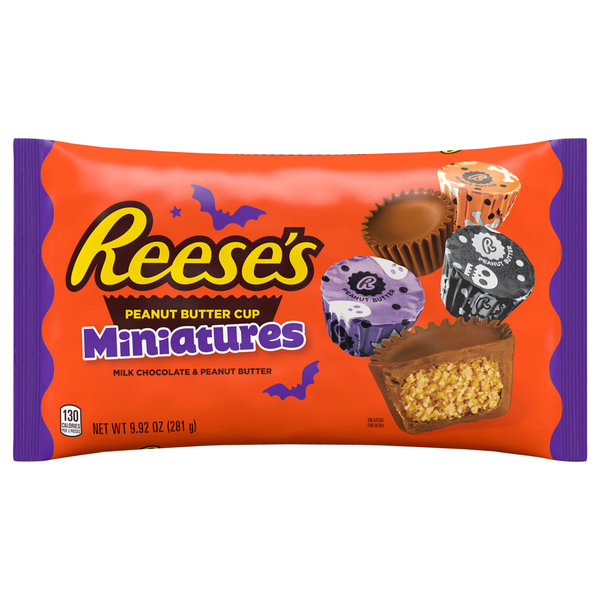 Reese's Milk Chocolate Peanut Butter Cups Halloween Candy Miniatures