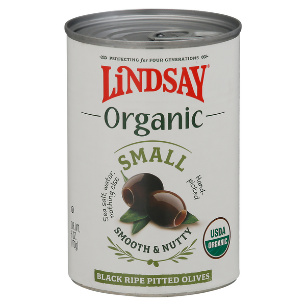 Save on Lindsay Small Black Ripe Pitted Olives Organic Order Online