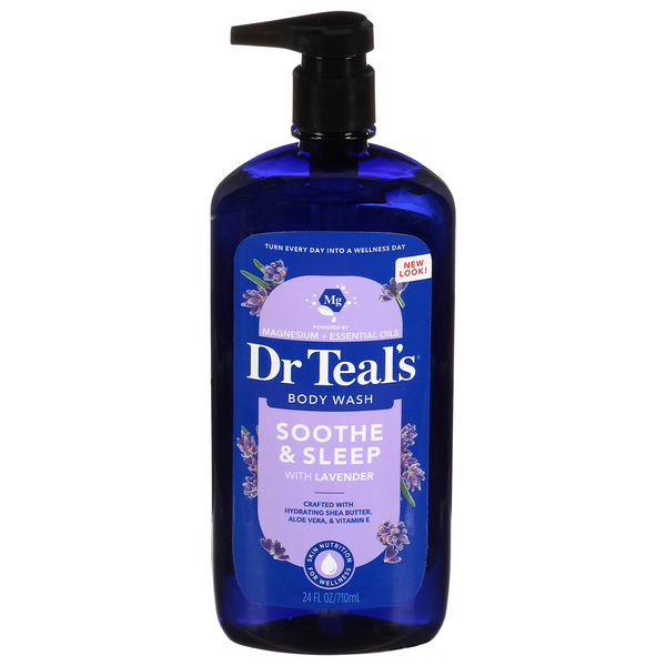 Dr. Teal's Soothe & Sleep Lavender Body Wash with Pure Epsom Salt Pump