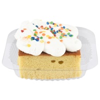 Hannaford Bakery Party of Two Gold Cake Square with Best Creme Frosting
