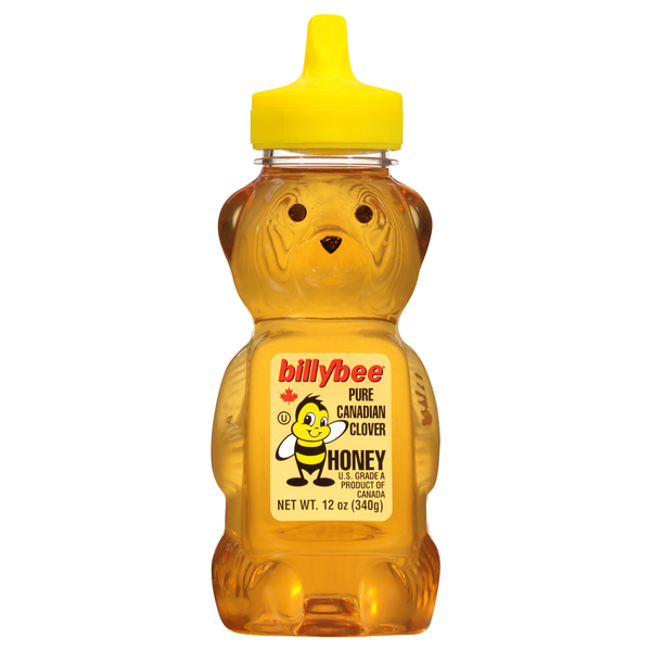 Billy Bee Pure Canadian Clover Honey Bear